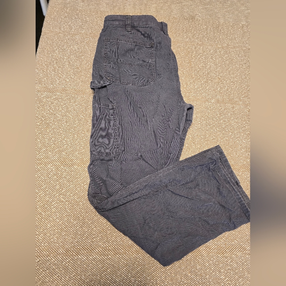 Womens Carhartt Gray Workpants/Size 16/ Loose Fit/ Rugged Flex
